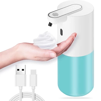 BEAU-Automatický Dávkovač na Mydlo, USB Nabíjateľné S Touchless Infračervený Senzor, Pre Kúpeľňa,Wc,Kuchyňa,Pracovňa (400 ml )