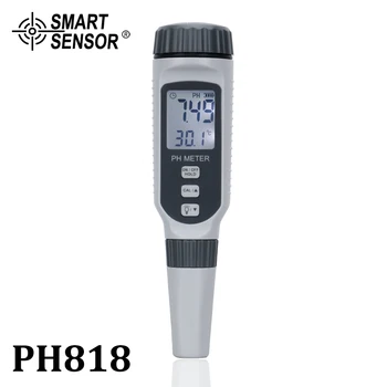 Profesionálne Pero Typ PH Meter Prenosný PH Tester Kvality Vody Acidometer pre Akvárium Acidimeter vody, kyslosť PH meter PH818